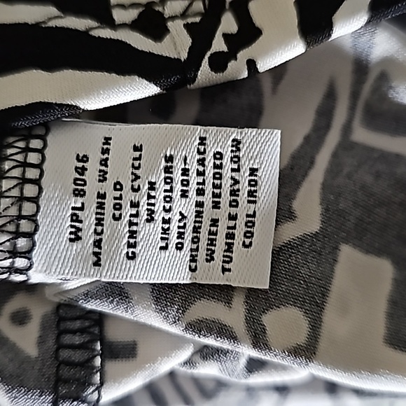 Style & Co Black/White Stretch 3/4 Sleeve Women's Tunic Size S - Picture 5 of 5